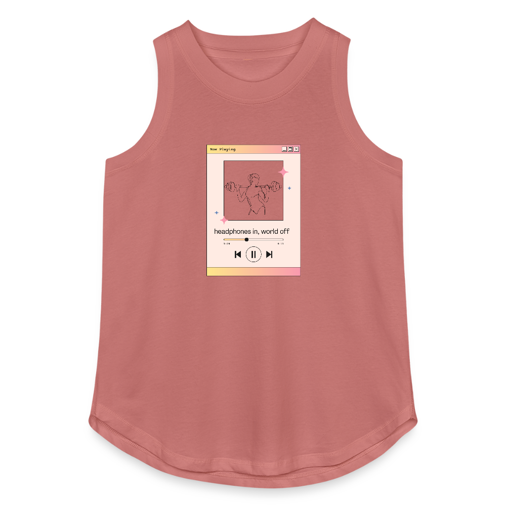 By CATletix™ Headphones in Tank - mauve