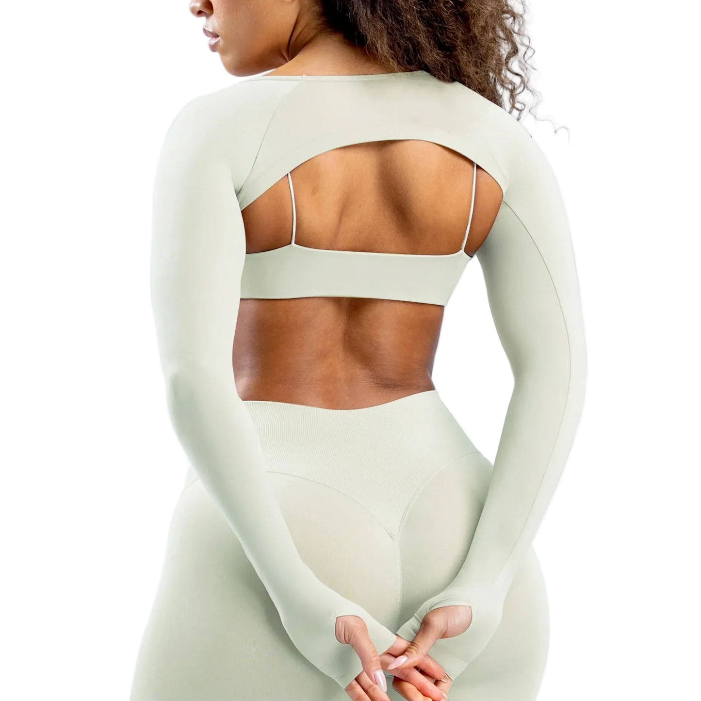 Long Sleeve Cut Out Sports Bra