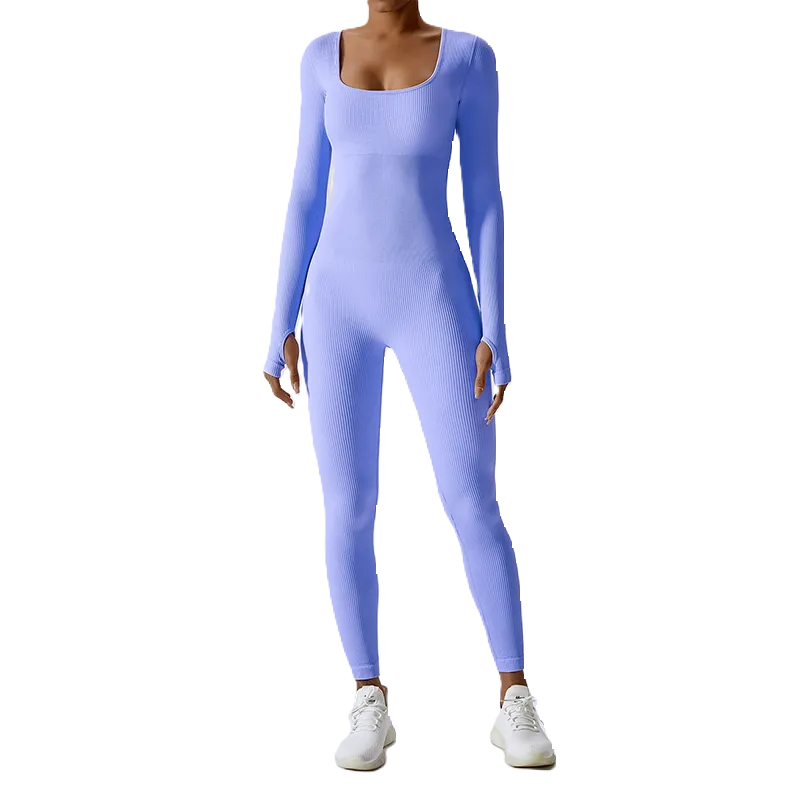 Tummy Control Long Sleeve Jumpsuit