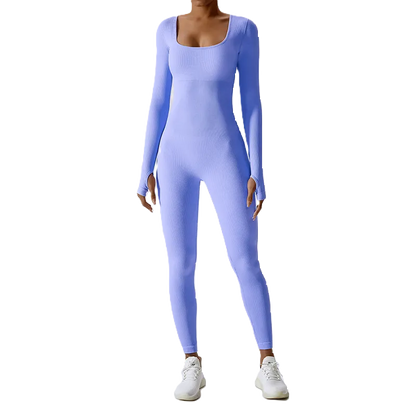 Tummy Control Long Sleeve Jumpsuit