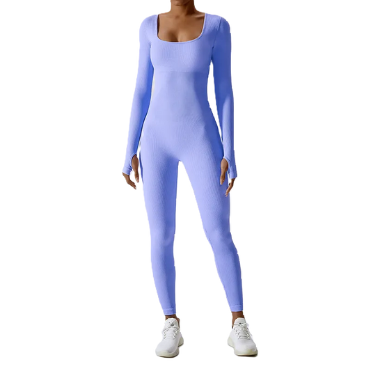 Tummy Control Long Sleeve Jumpsuit