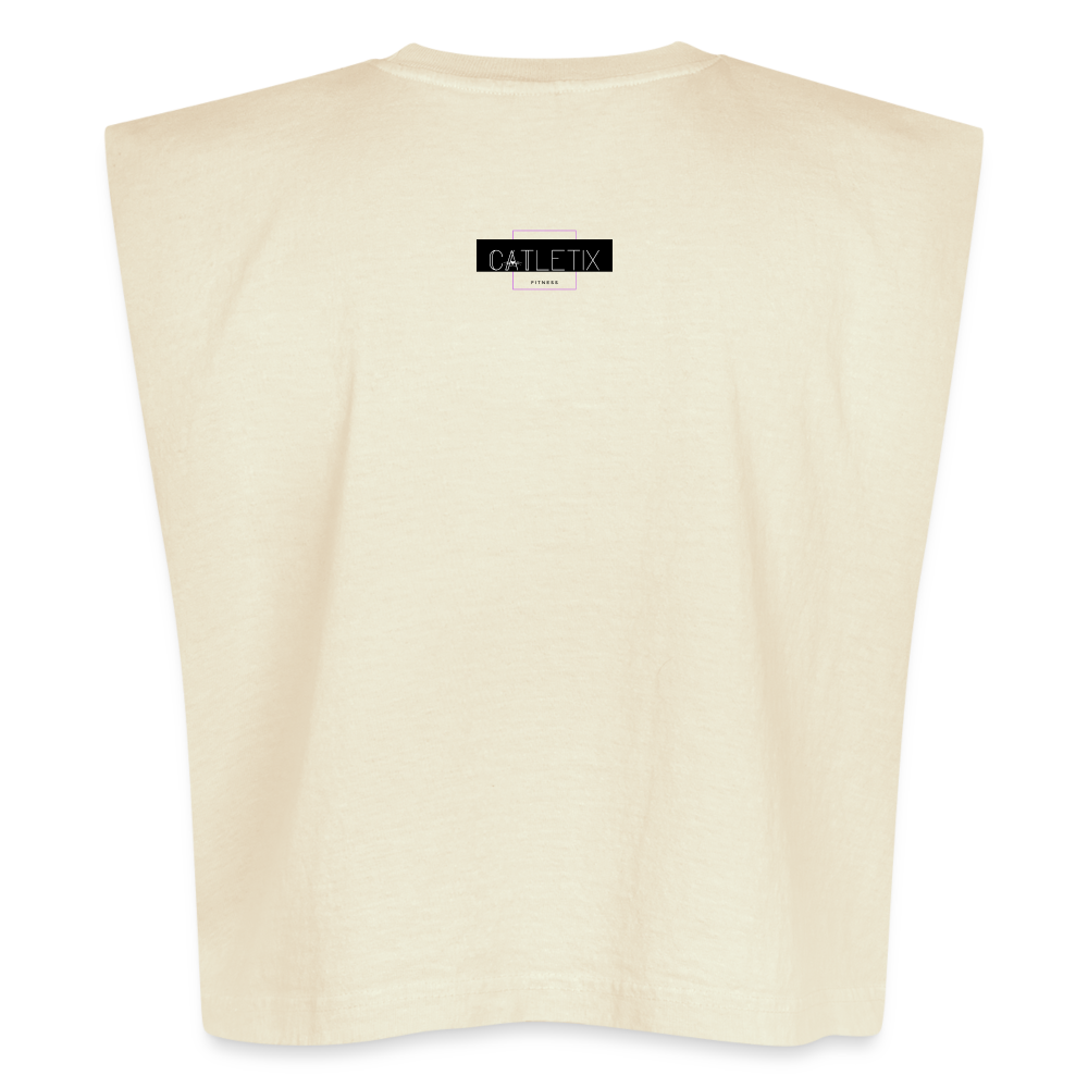 CATletix™ Therapy Cropped Tee - faded cream