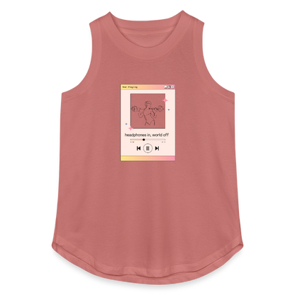 By CATletix™ Headphones in Tank - mauve