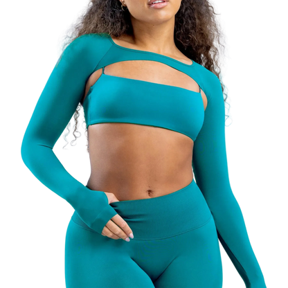 Long Sleeve Cut Out Sports Bra