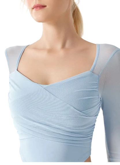 Mesh Long Sleeve Top