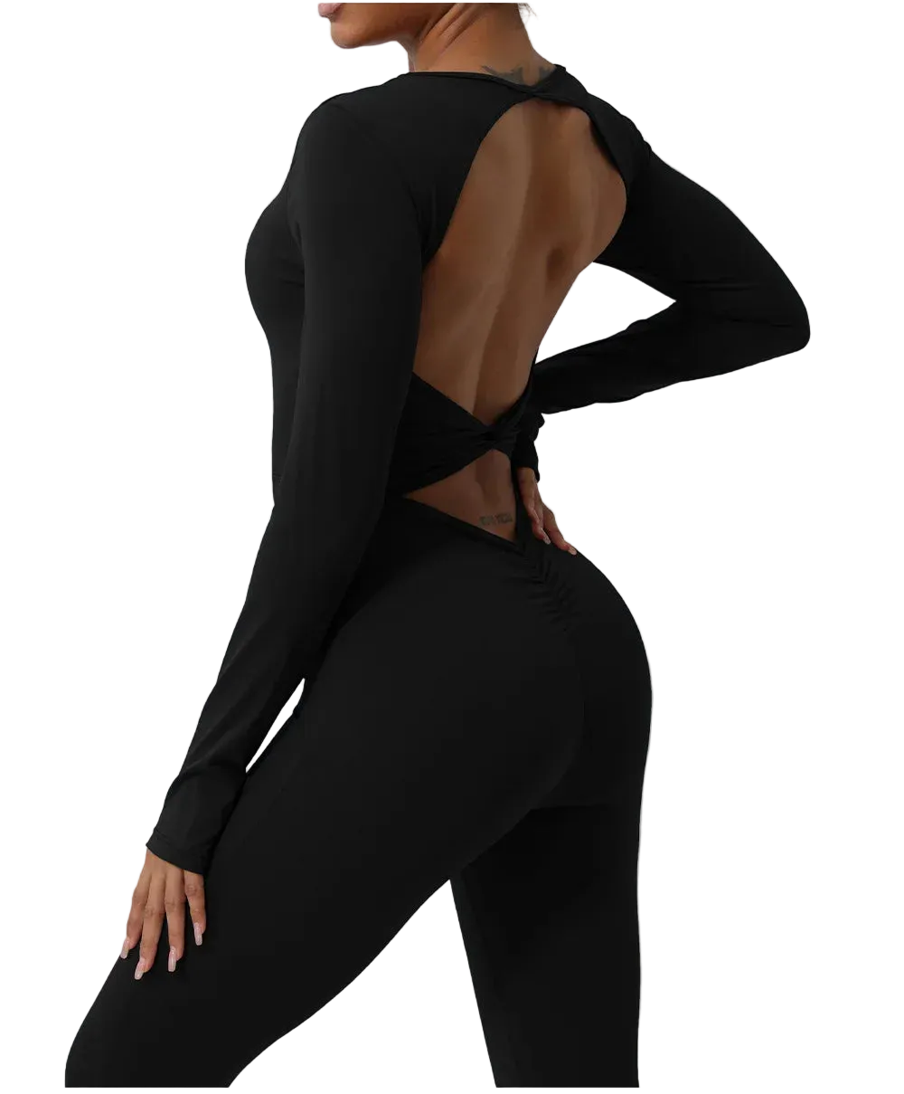 Cut Out Back Jumpsuit