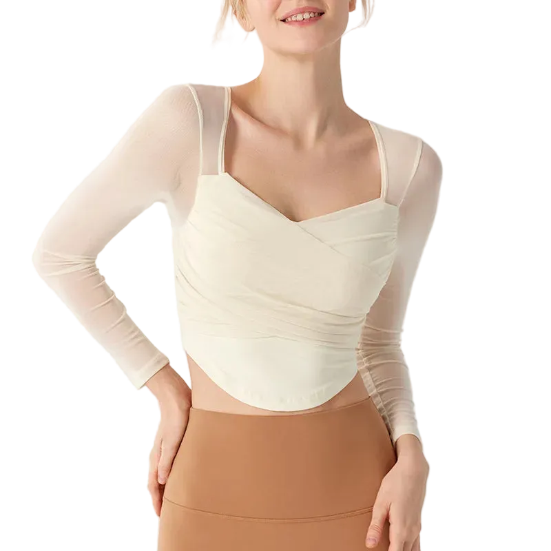 Mesh Long Sleeve Top