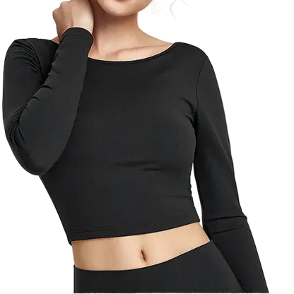 Mesh Criss Cross Long Sleeve