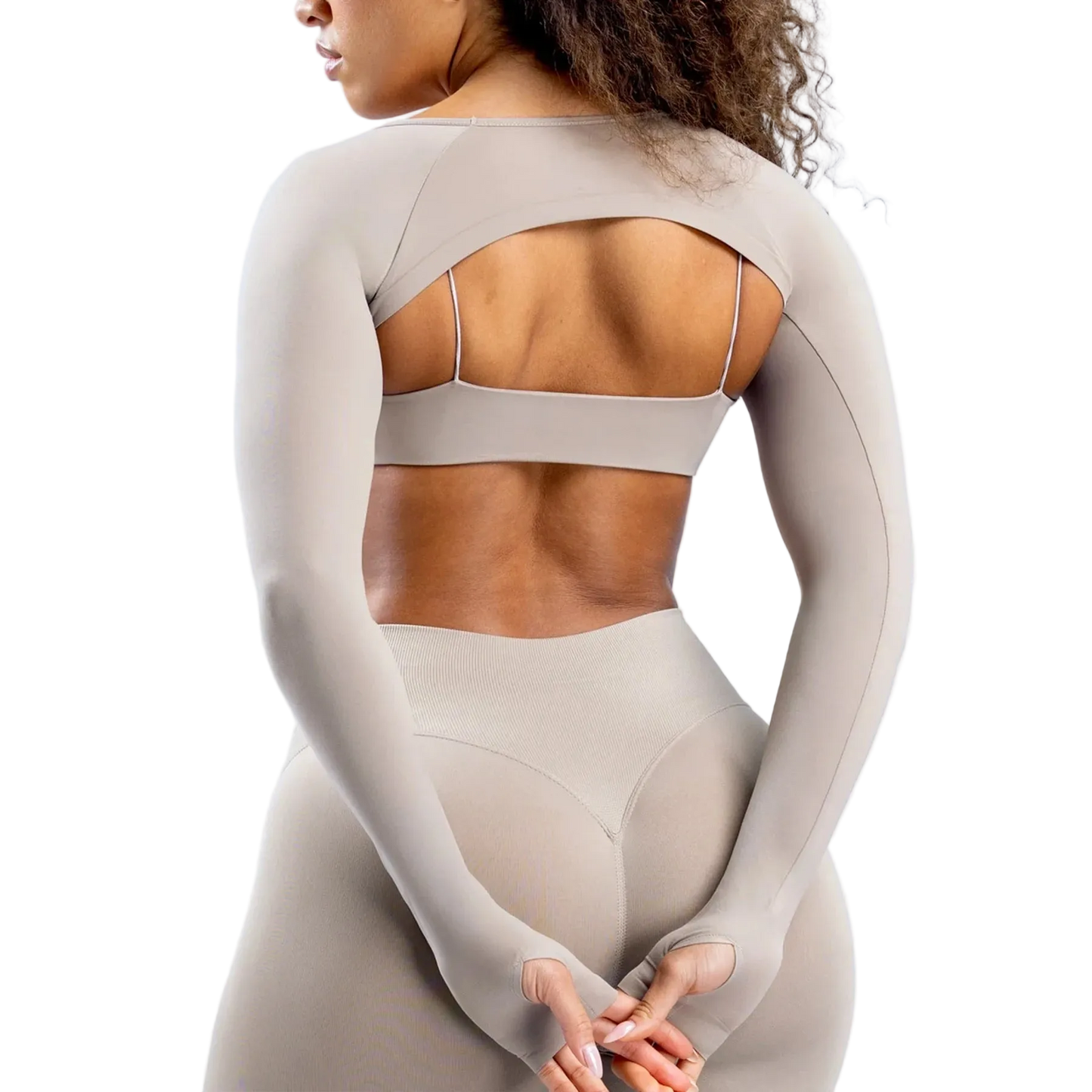 Long Sleeve Cut Out Sports Bra
