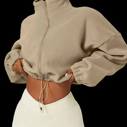 Crop Zipper Sweater