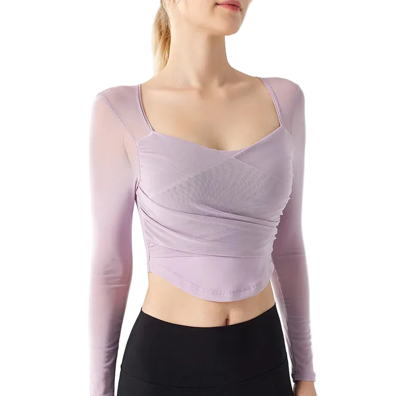 Mesh Long Sleeve Top