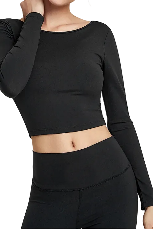 Mesh Criss Cross Long Sleeve