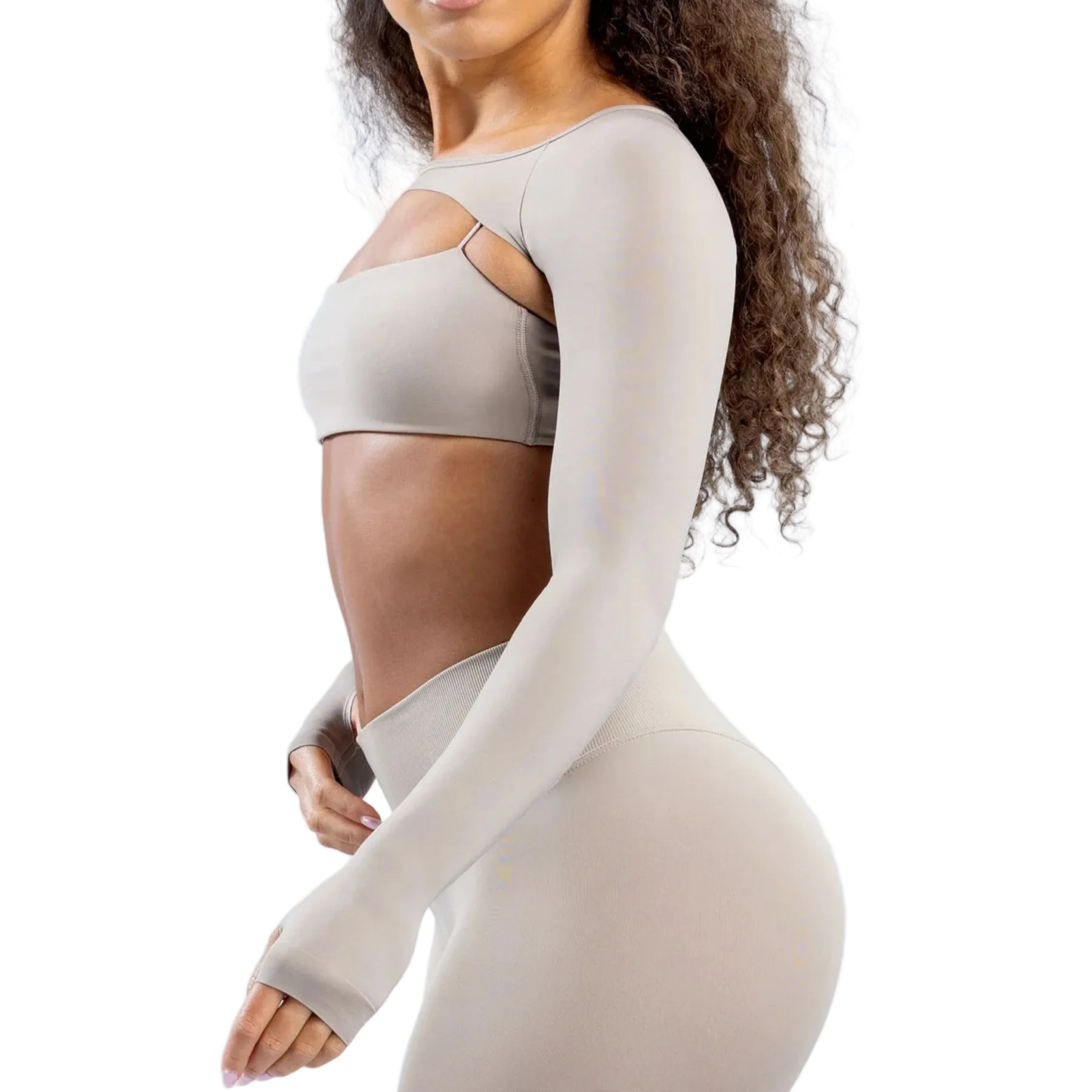 Long Sleeve Cut Out Sports Bra