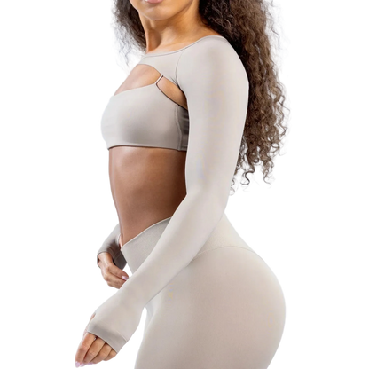 Long Sleeve Cut Out Sports Bra