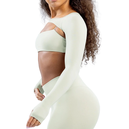 Long Sleeve Cut Out Sports Bra
