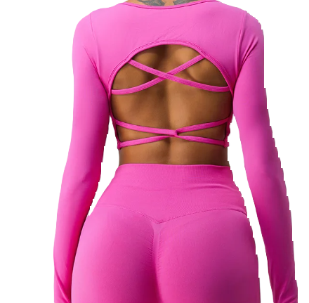 Criss Cross Back Long Sleeve