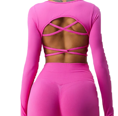 Criss Cross Back Long Sleeve