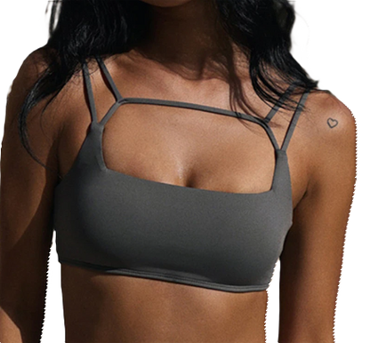 Square Cut Out Sports Bra