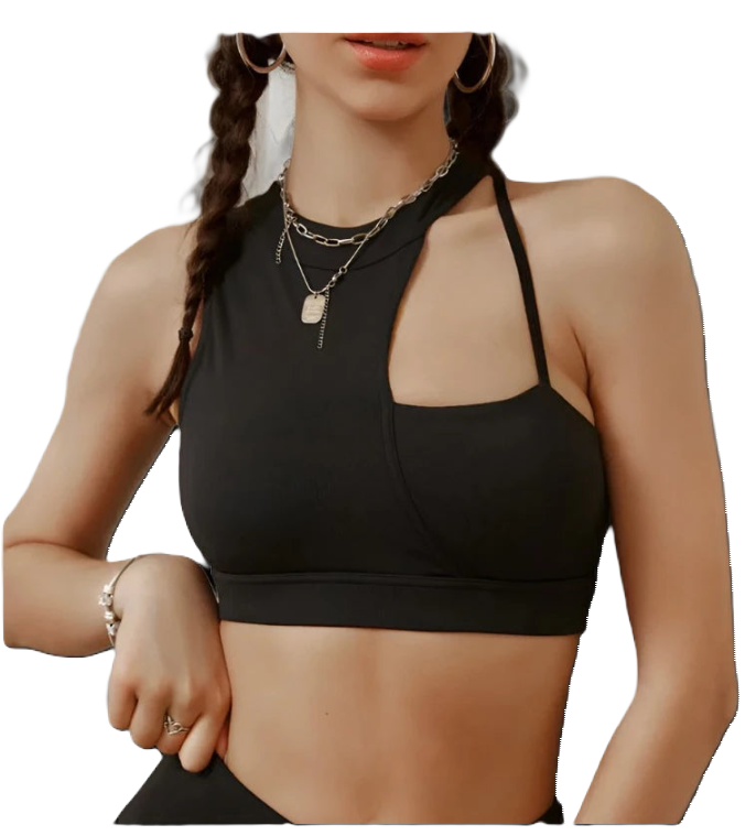 Asymmetrical Shoulder Sports Bra