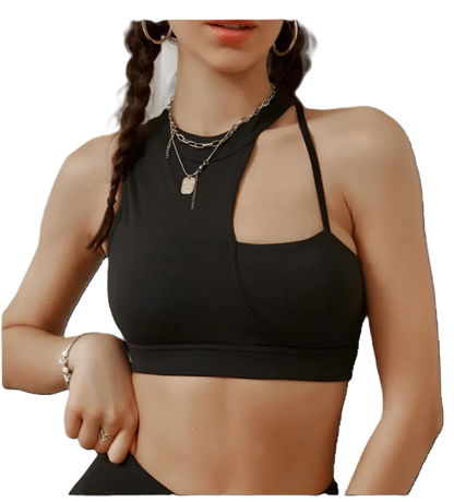 Asymmetrical Shoulder Sports Bra