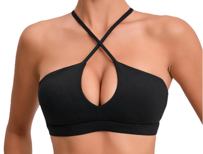 Cross Halter Bra