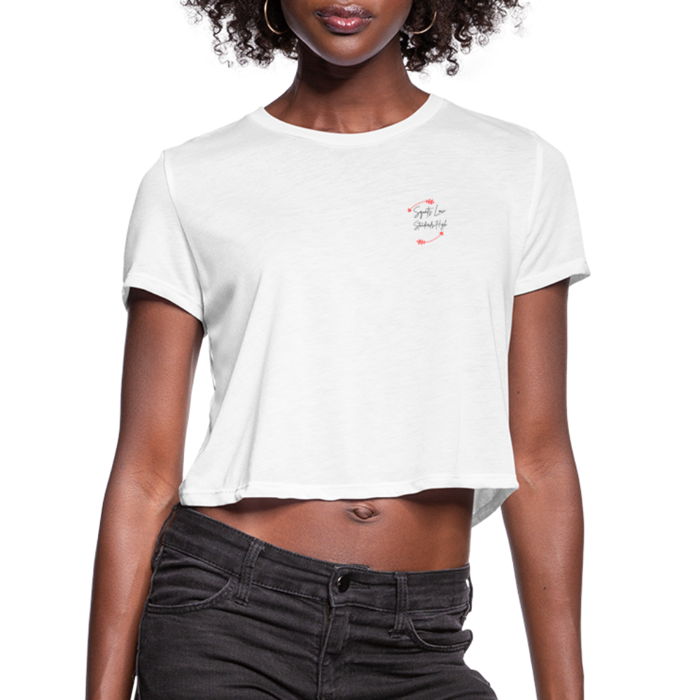 CATletix High Standards Crop Tee - white