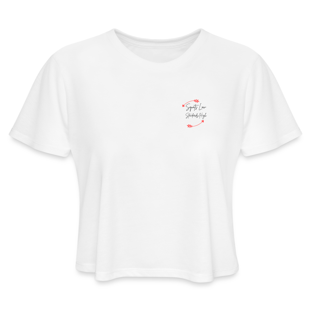 CATletix High Standards Crop Tee - white