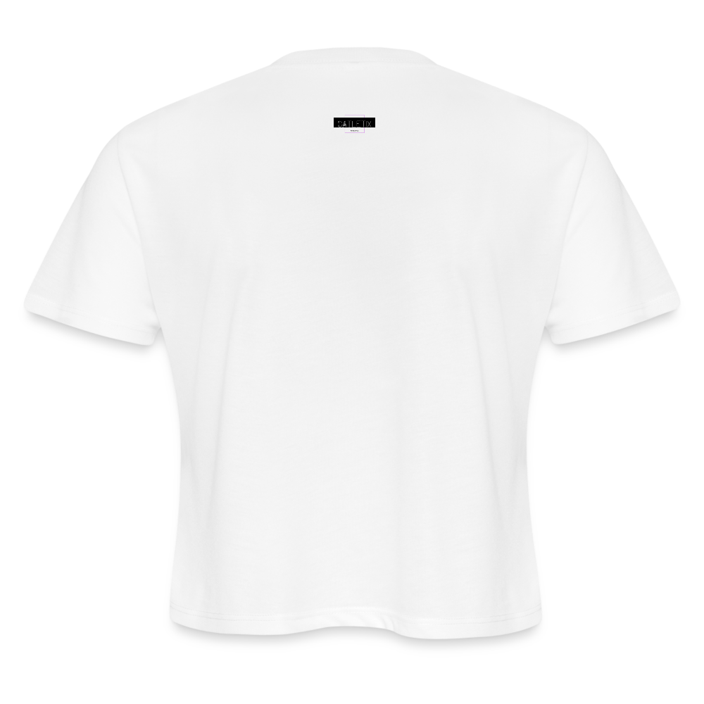 CATletix High Standards Crop Tee - white