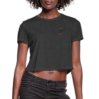 CATletix High Standards Crop Tee - deep heather