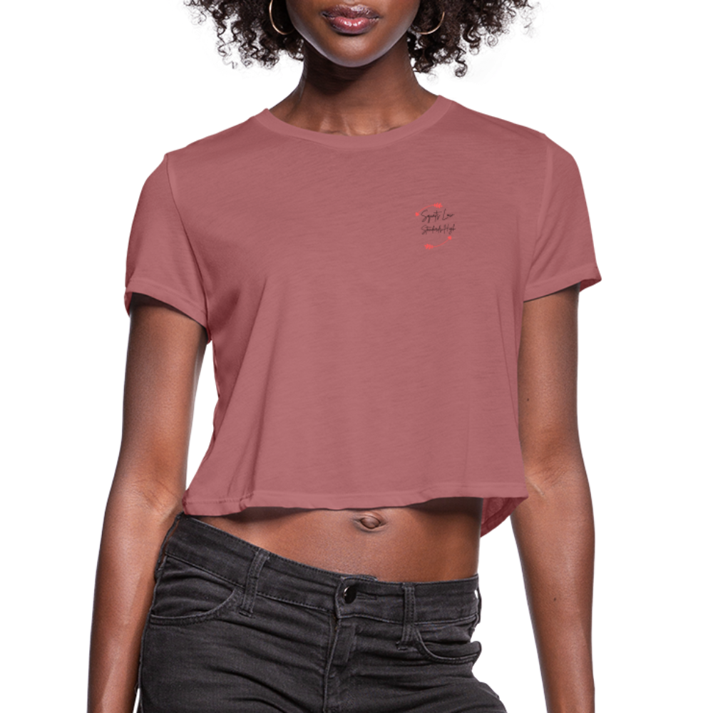 CATletix High Standards Crop Tee - mauve