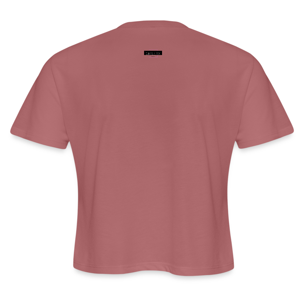 CATletix High Standards Crop Tee - mauve