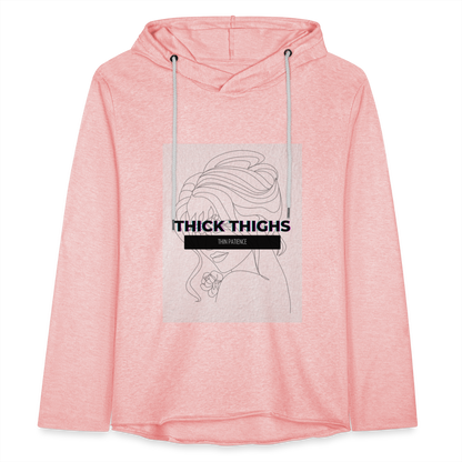 CATletix Thick Thighs Hoodie - cream heather pink