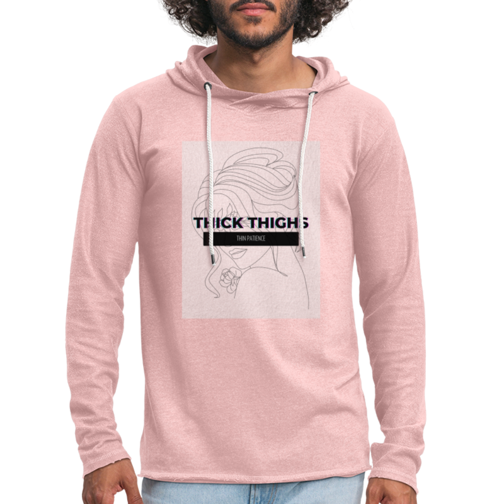 CATletix Thick Thighs Hoodie - cream heather pink