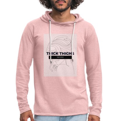 CATletix Thick Thighs Hoodie - cream heather pink