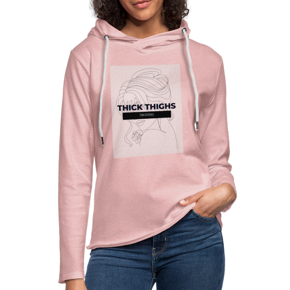 CATletix Thick Thighs Hoodie - cream heather pink