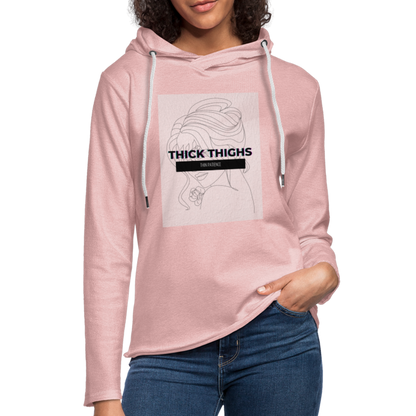 CATletix Thick Thighs Hoodie - cream heather pink