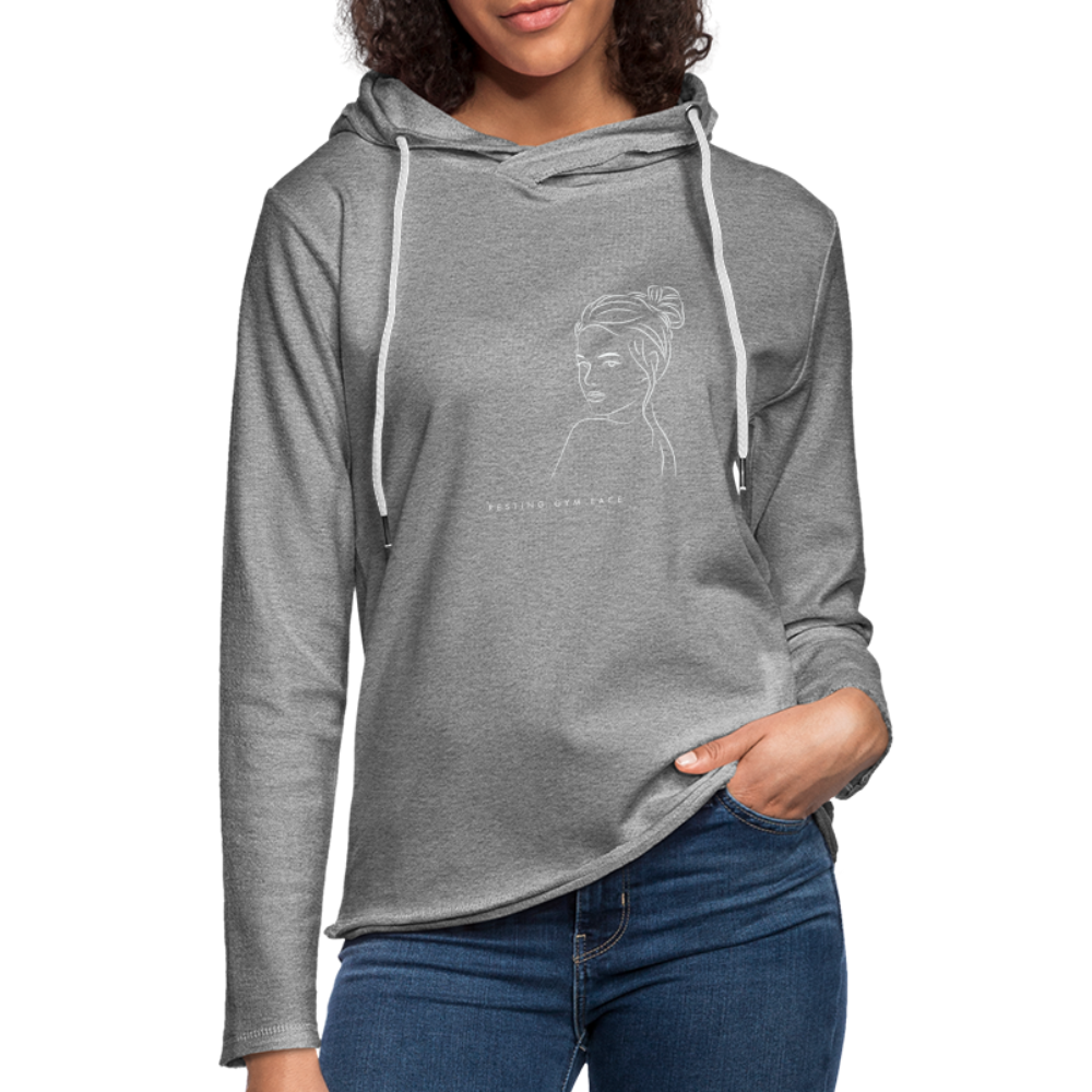 CATletix Resting Gym Face Hoodie - heather gray