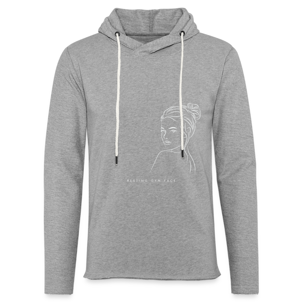 CATletix Resting Gym Face Hoodie - heather gray