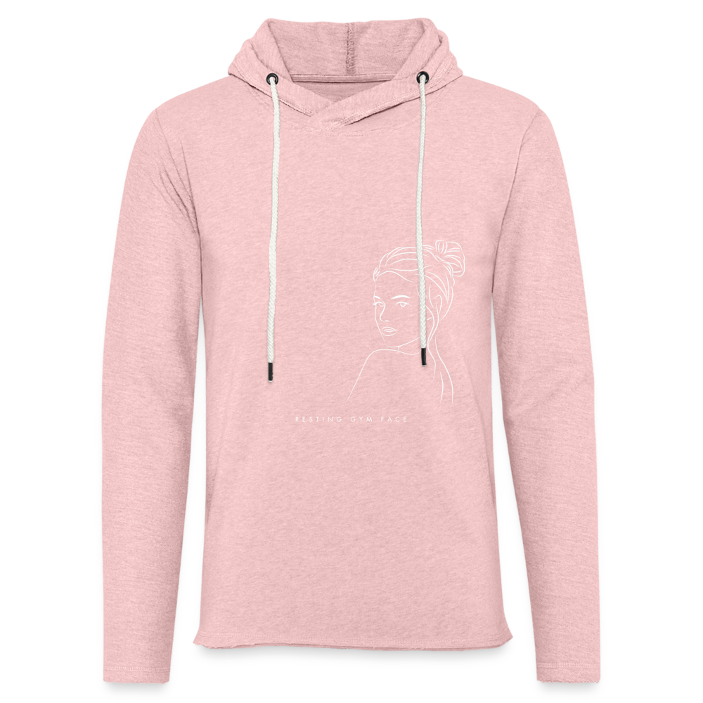 CATletix Resting Gym Face Hoodie - cream heather pink