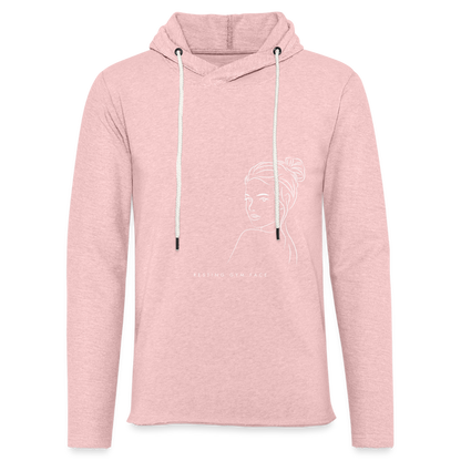 CATletix Resting Gym Face Hoodie - cream heather pink