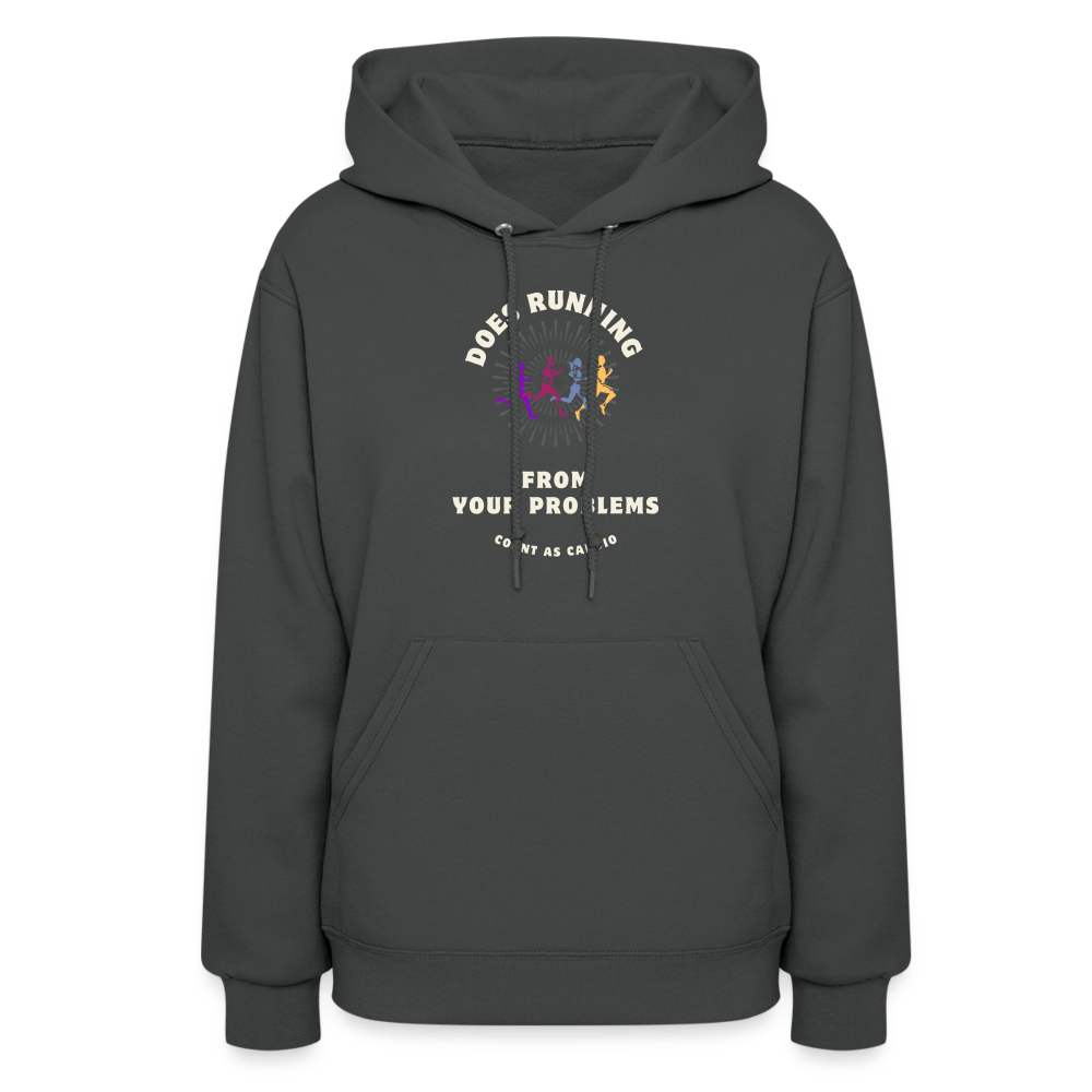 CATletix Running From Your Problems Hoodie - asphalt