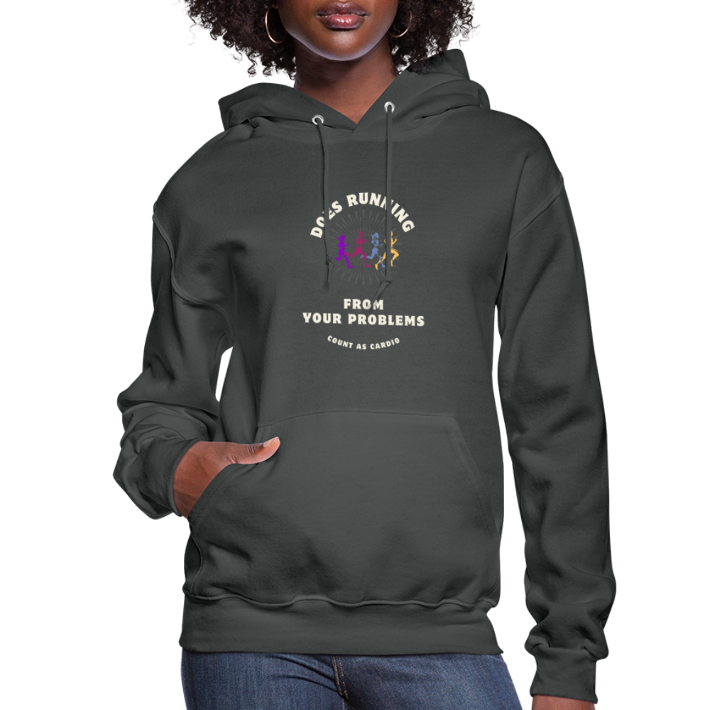 CATletix Running From Your Problems Hoodie - asphalt