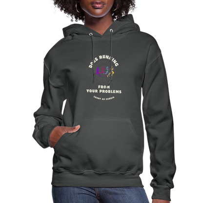 CATletix Running From Your Problems Hoodie - asphalt