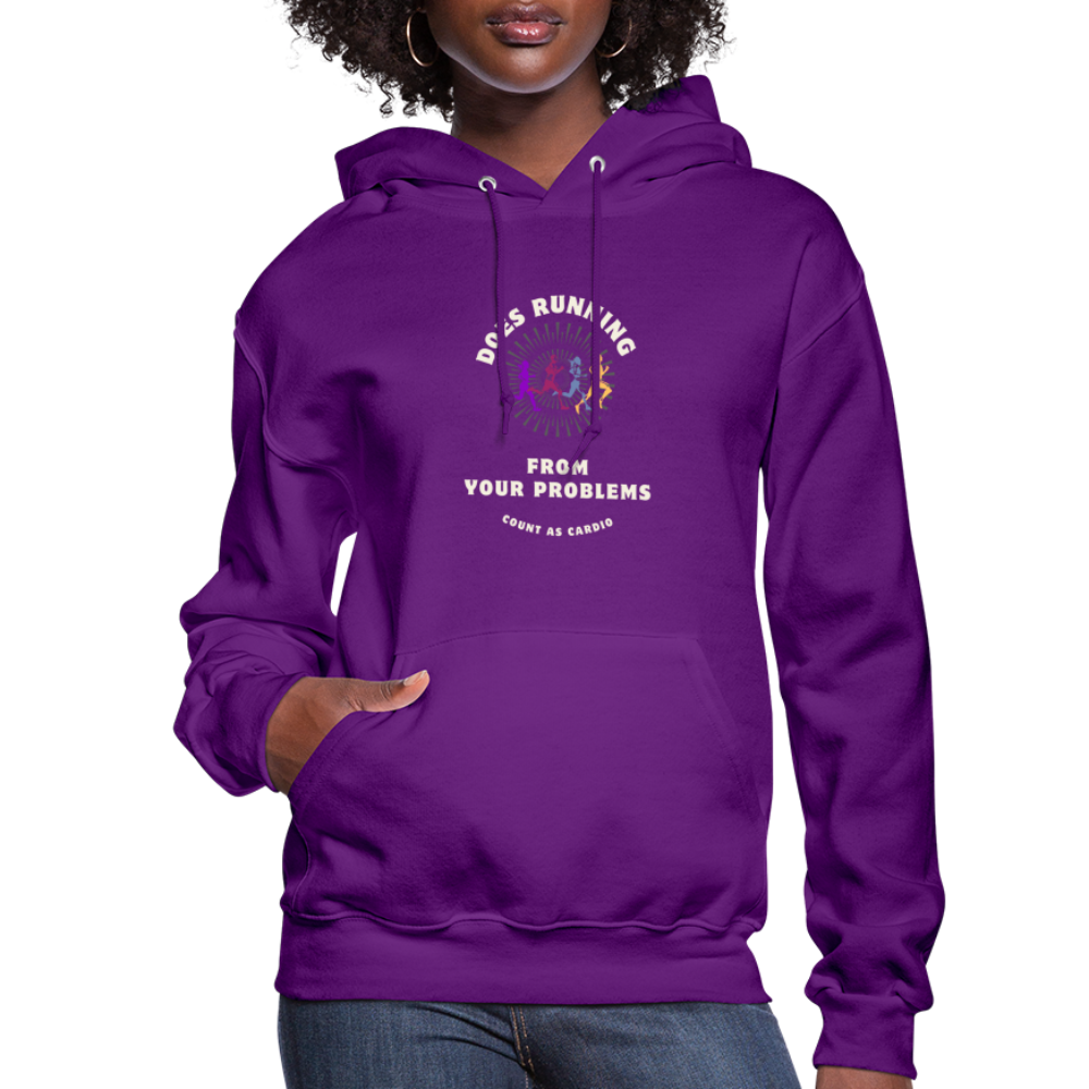 CATletix Running From Your Problems Hoodie - purple