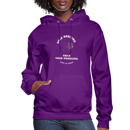 CATletix Running From Your Problems Hoodie - purple