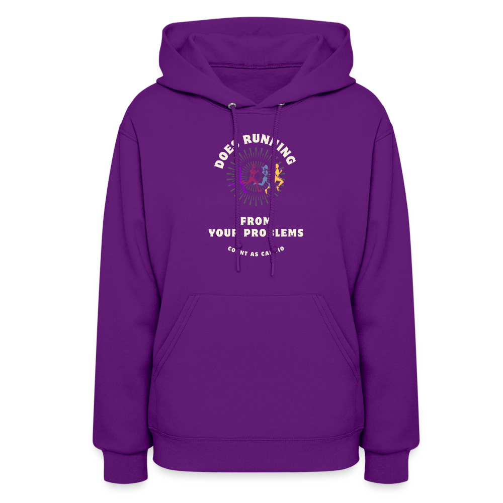 CATletix Running From Your Problems Hoodie - purple