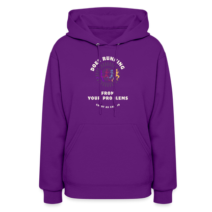 CATletix Running From Your Problems Hoodie - purple