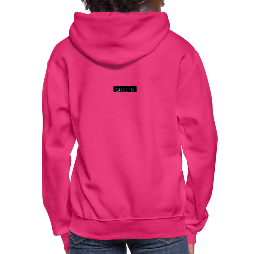 CATletix Running From Your Problems Hoodie - fuchsia