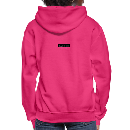 CATletix Running From Your Problems Hoodie - fuchsia