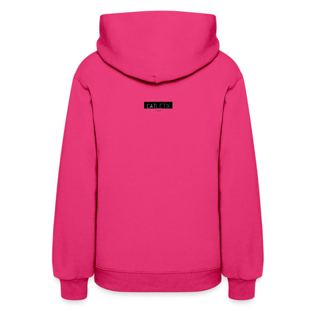 CATletix Running From Your Problems Hoodie - fuchsia